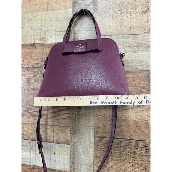 Kate Spade New York Matthews Street Maise Leather Satchel Purse - Picture 11 of 14